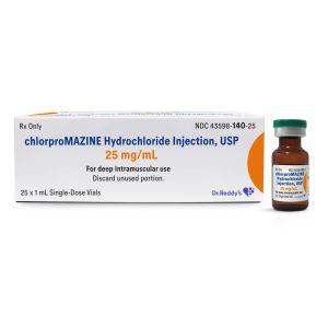 chlorproMAZINE Hydrochloride Injection USP, 25 mg/mL