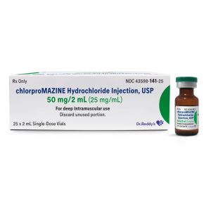 chlorproMAZINE Hydrochloride Injection USP, 50 mg/2 mL